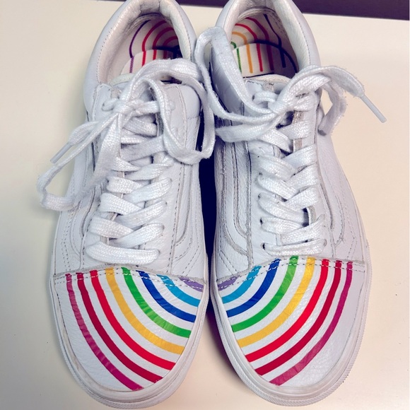 Vans Shoes - Vans Old Skool Flour Shop Leather Sneakers​​